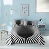 Colorful Geometric Bed Flat Sheet Printed Galaxy Bed Sheet Set With Pillowcase For Bedroom Luxury Queen King Honeycomb Bedspread