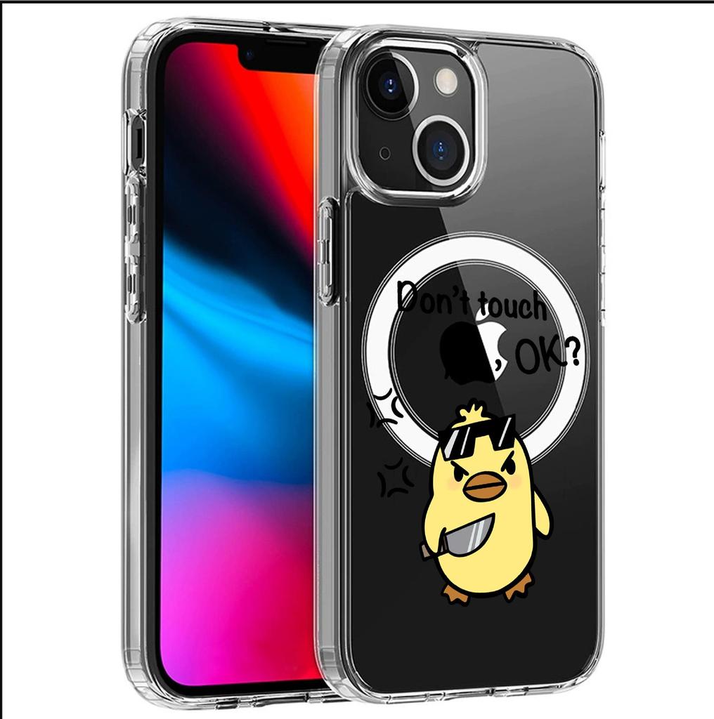Violent Duck Transparent Magnetic Case for iPhone 15/16/17 Pro Max - Full Coverage, Protective Cover