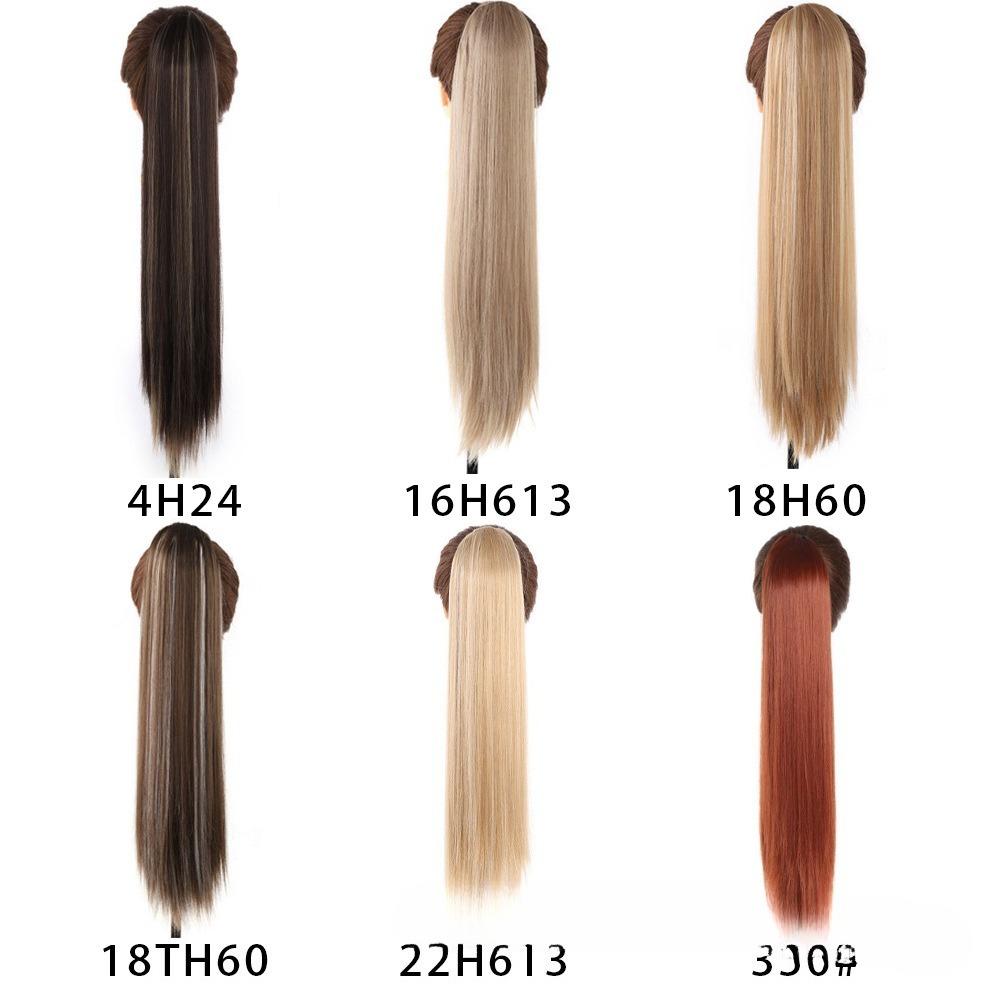 Damski modny perukowy kucyk na sznurku o długości 26 cali