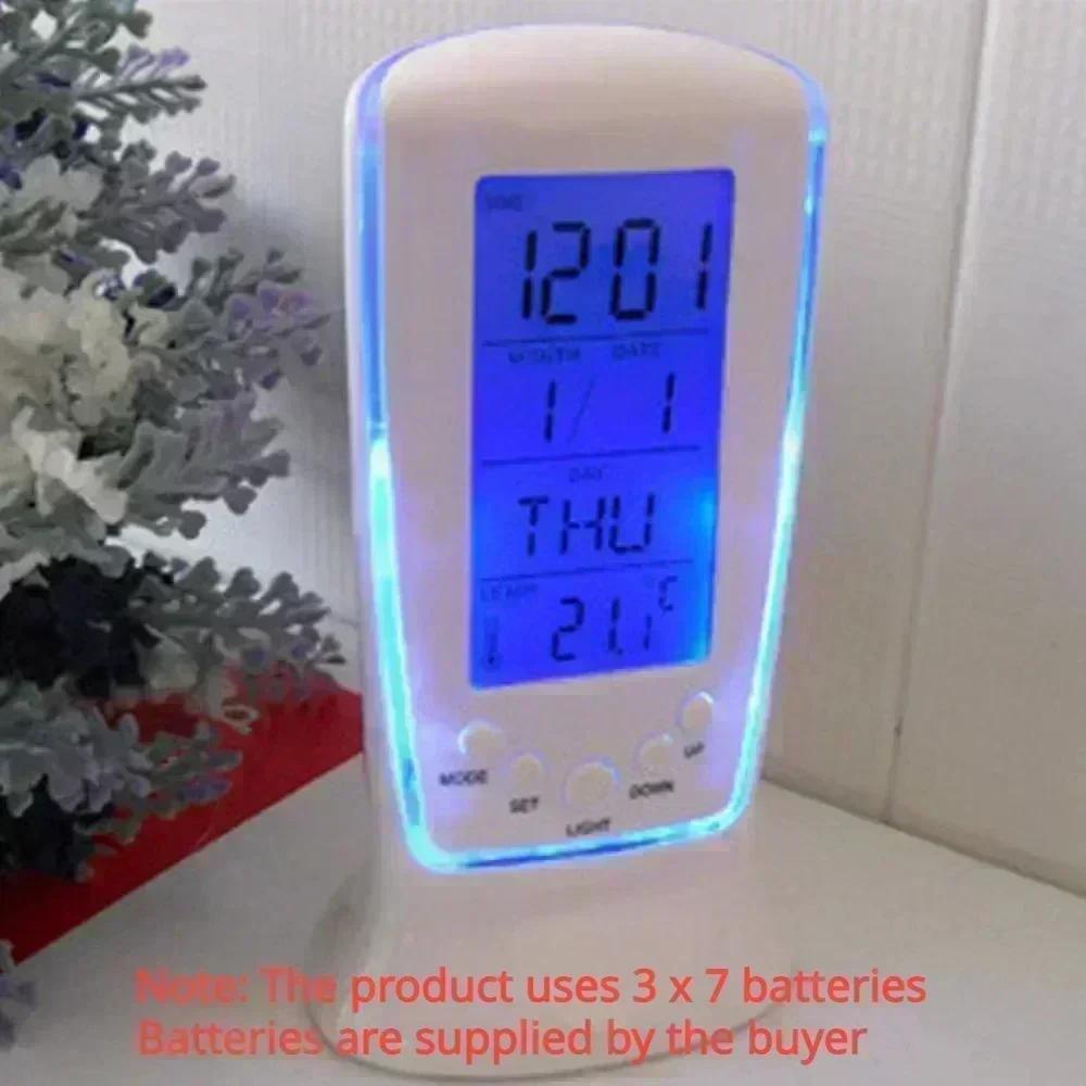 

Wall Clock Desk Watches Living Room Interior Electronic Alarm Bedroom Decor Modern Home Decoration LED Table Clocks Garden