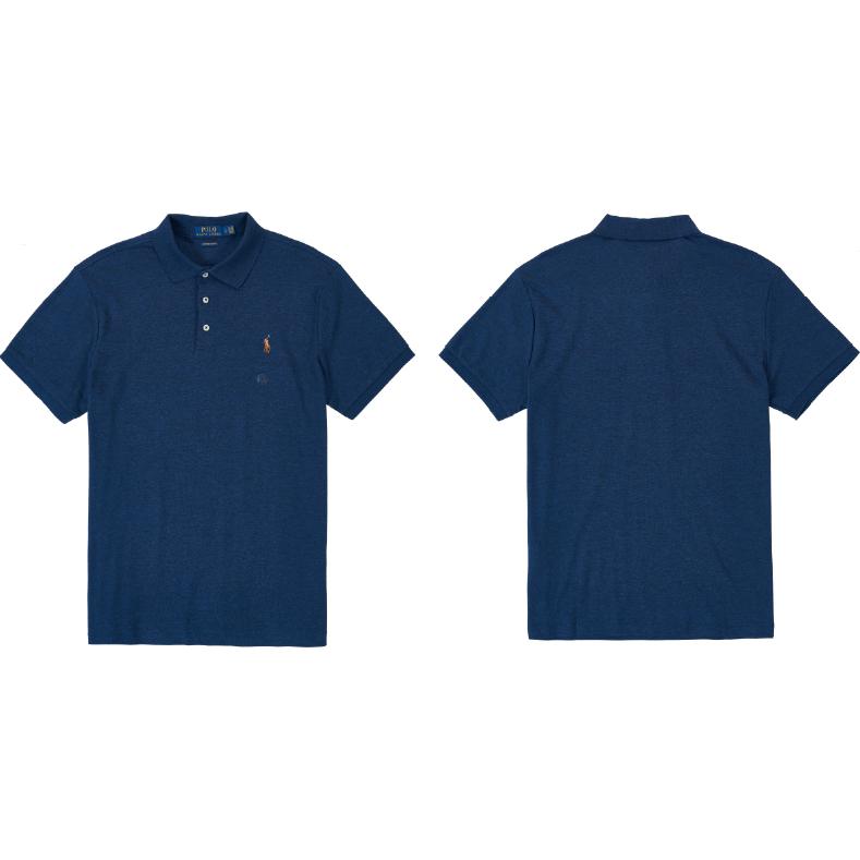 Polo Ralph Lauren Vestibilità aderente Lunghezza media Monocolore Stampa Colletto polo Manica corta Polo Uomo top Blu 710832749-003