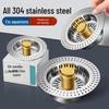Universal Stainless Steel Sink Filter & Drainer with Bounce Core
