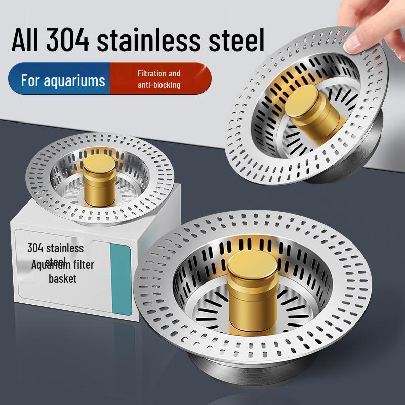 Universal Stainless Steel Sink Filter & Drainer with Bounce Core