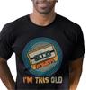 Ich Amp 39 Bin So Alt 80er Jahre Retro Kassettentapes Lustiges T-Shirt Vintage Oberteil Für Jeden Tag Mode Weich Dehnbar