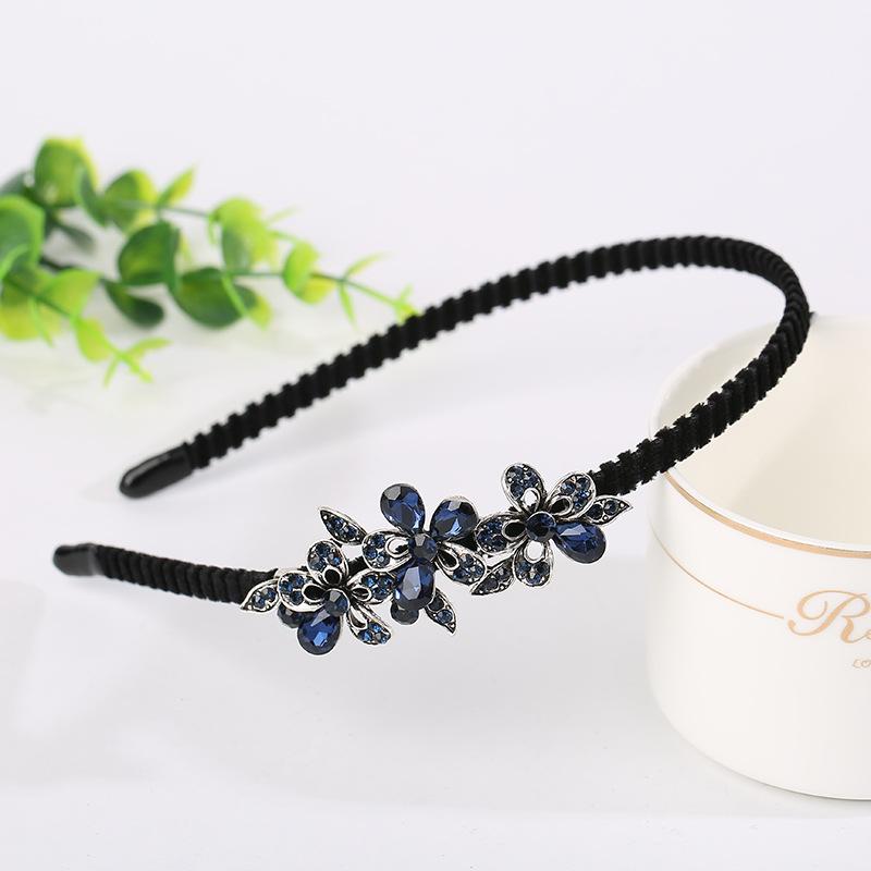 

Ретро Стразы Повязка на голову Цветок Жемчуг Ювелирные изделия Фестиваль Аксессуары для волос Фасинатор Головной убор для Женщин Принцесс Девочек