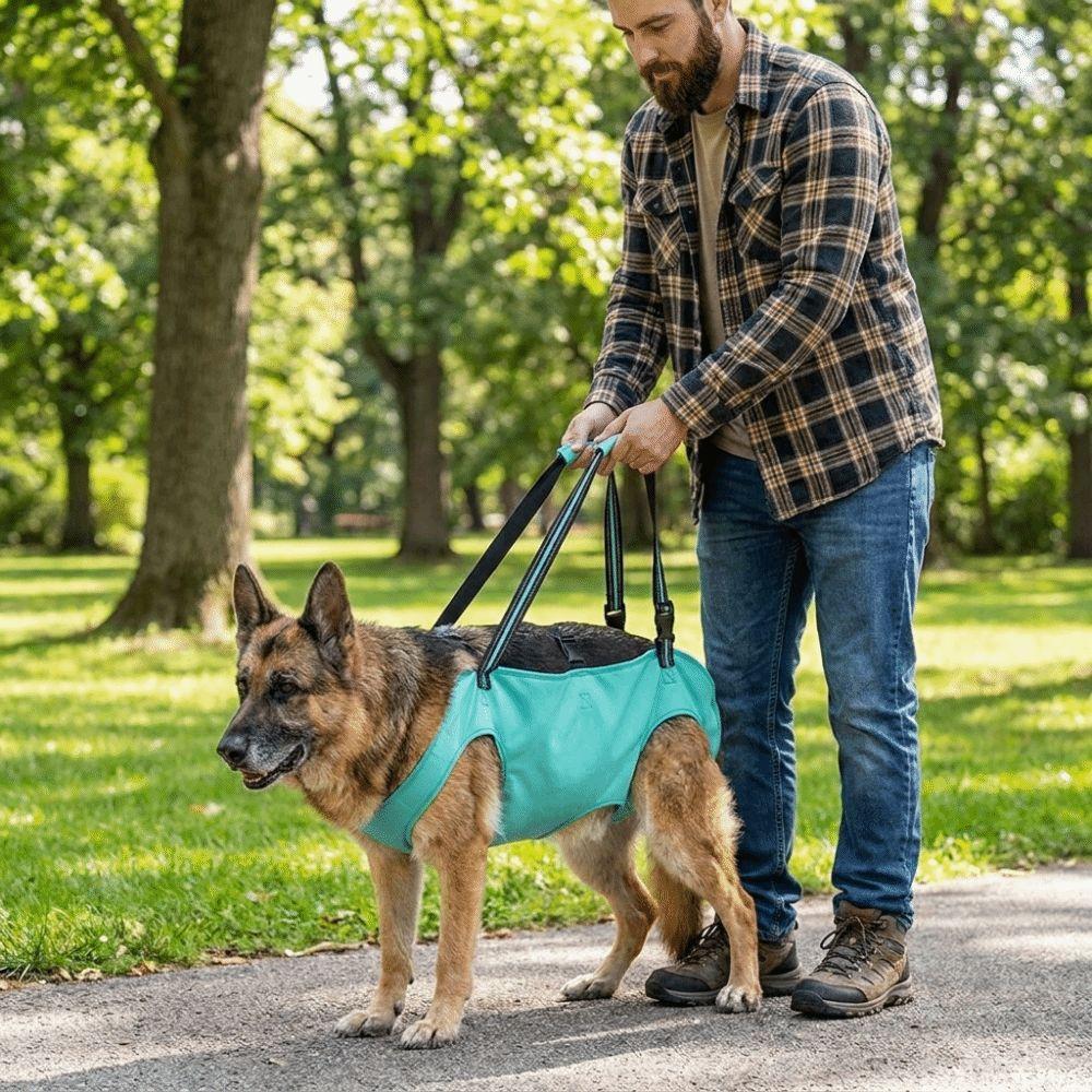 Adjustable Dog Lift Harness Thickened Grip Pet Auxiliary Vest Pet Support Sling  Disability Aid