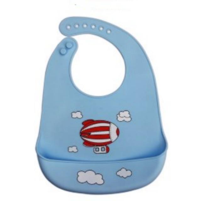 Baby Silicone Bibs Waterproof Burp Cloths Infant Dinner Supplies 3D Printing Cartoon Image Saliva Towel Toddler Aprons for Girl