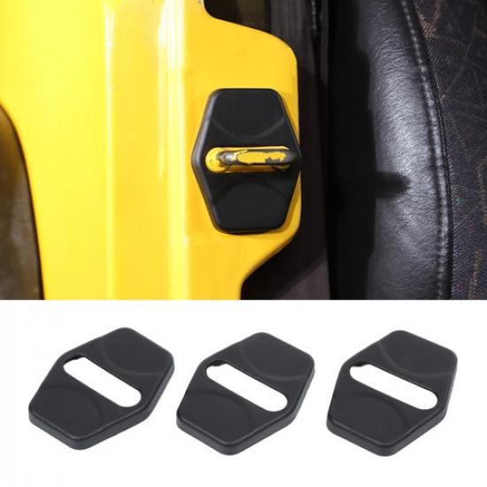 Door Lock Cover Buckle Protect Decor For Jeep Wrangler TJ 97-06Black Accessories