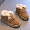 Children's Cotton Shoes Winter 2024 Warm Kids Flats Shoes Fashion Korean Versatile Soft Bottom Girls Fluffy Causal Plush Shoes