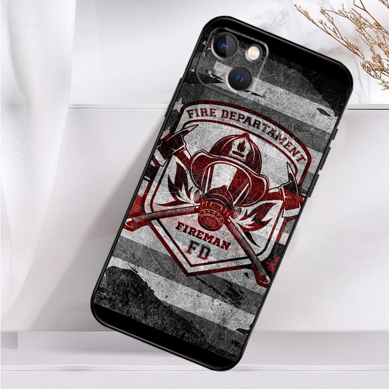 Firefighter Heroes Fireman Phone Case For iPhone 16 15 14 13 12 11 Pro Max Mini X XR XS Max 7 8 Plus Back Cover