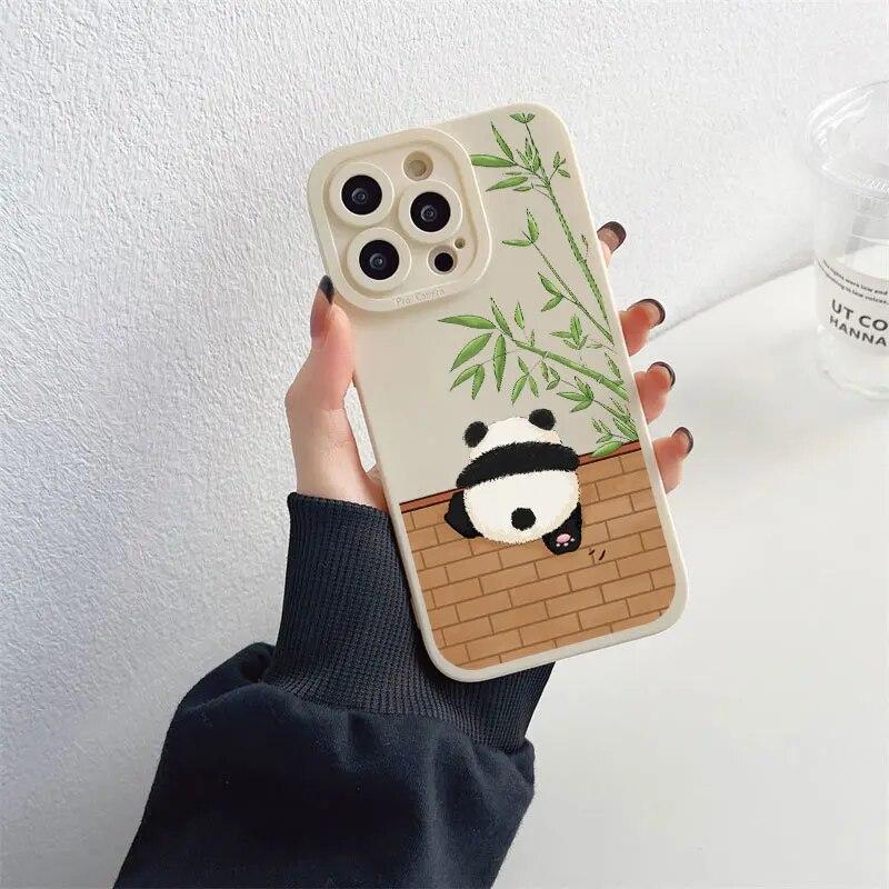 Animace Krásný telefon pro Iphone XR Max 11 Plus 6 13 Mini 7 14 X 8 12 XS Pro 6s Straight Silicon Soft TPU silikonový kryt