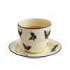 Changbaosen Retro Ceramic Mug and Saucer Set