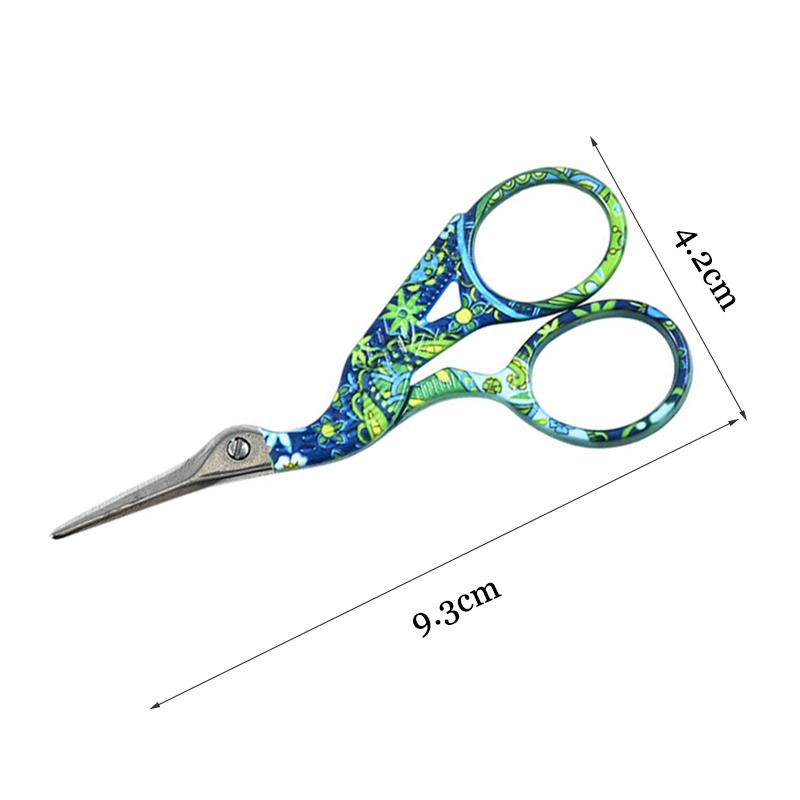 Peacock Stork Vintage Sewing Needlework Color Scissors Tailor Embroidery Scissor Crafts DIY Tailoring Fabric Cloth