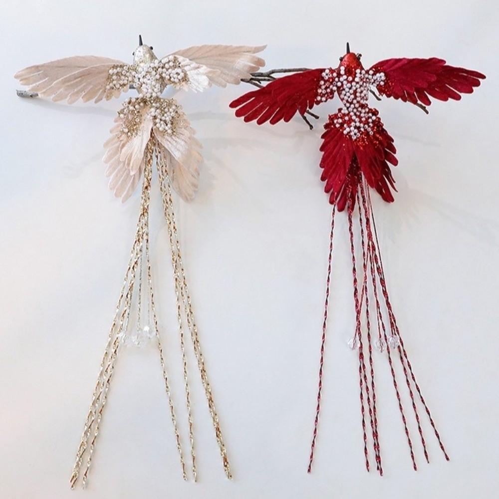 39cm Artificial Hummingbird Decoration Glitter Xmas Tree Ornamentst Christmas Bird Ornaments  Gift