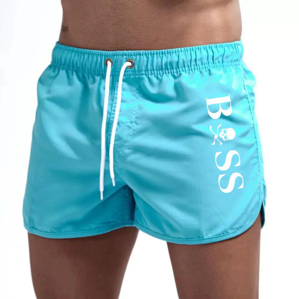 

Men s Fashionable Beach Shorts Polyester Multi-color Sports Three Quarter Shorts for Men Pants XXXXL