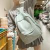 School bag female college student soft waxy milk yellow backpack simple ins large capacity junior high school student appearance backpack