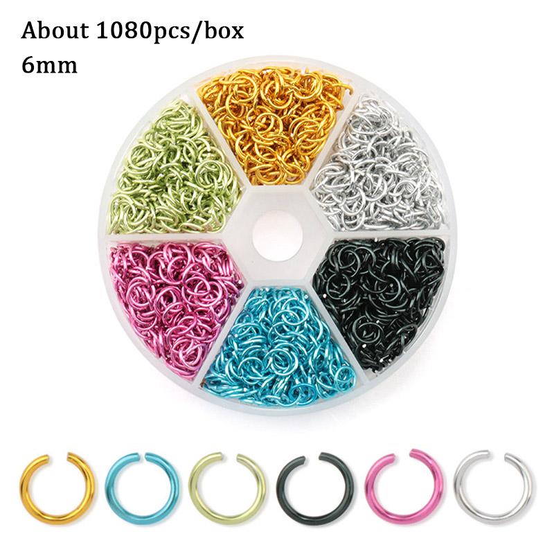 Jewelry Findings Set open jump rings Loose spacer beads Earring hooks Rubber Earring Backs for Jewelry Making DIY handicraft
