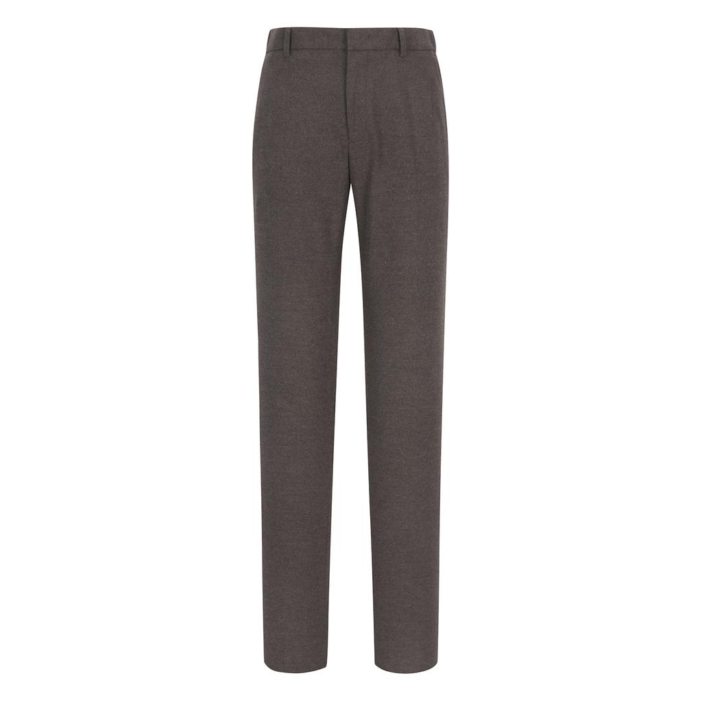 FERRAROMILANO Wool-Like Brushed Stretch Slacks Brown (Am0Esl40157)