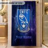 Beach TowelSheffield Wednesday FC Custom Name Text Personalized Soft Towel for Beach Pool Indoor Home Decor Gift