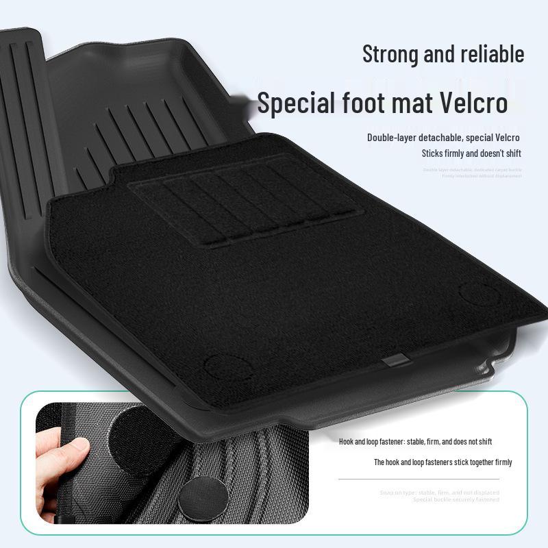 25 Tesla Model YL Floor Mats - Dirt-Resistant, Waterproof TPE Mats