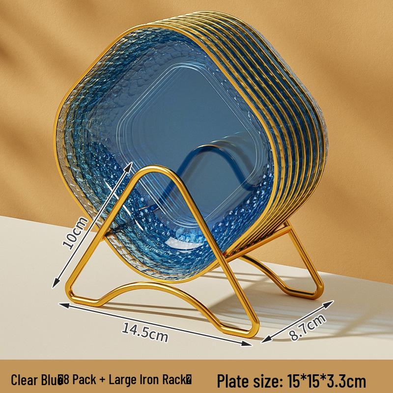 Luxury Plastic Bone Dish: Versatile Small Plate for Snacks, Fruits, Residue Storage, and Stir-Fry.