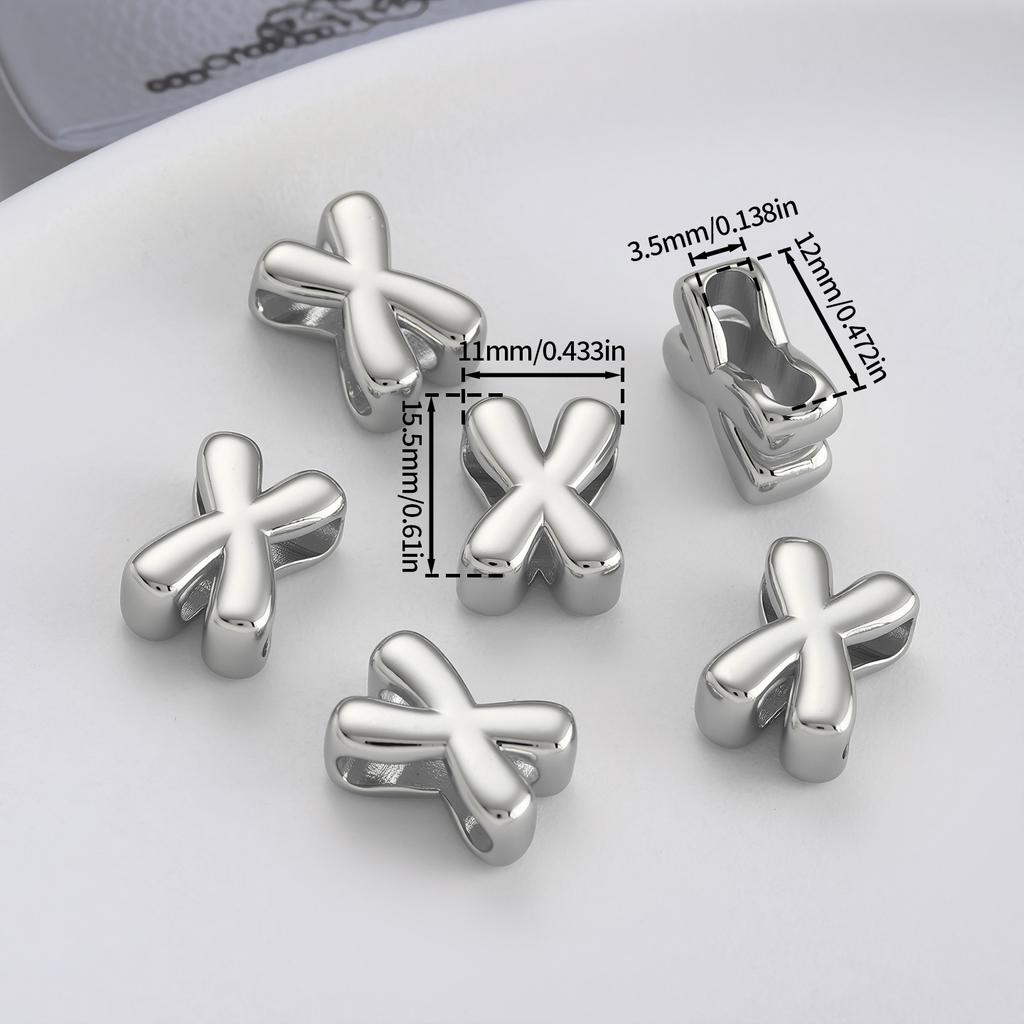 1pc Alphabet Bead Polished Design Mini 3D Bubble 26 Letter Charm for DIY Necklace Bracelet Jewelry Making