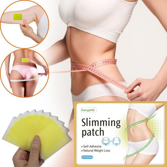 Yousheng 10Pcs Fat Sticker Universal Safe Non Woven Fabric Weight Loss Slimming Patch for Hip