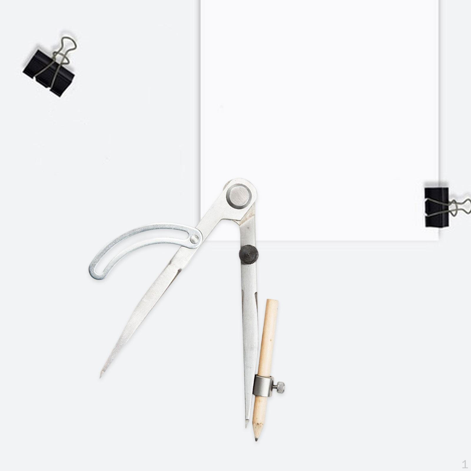 

Циркуль-карандаш Геометрический разметочный инструмент Компактный для рисования окружностей, Портативный с держателем