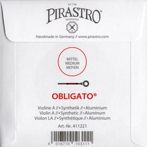 Violin Obbligato String Set: E (Gold), A, D, G Strings, E String: Loop