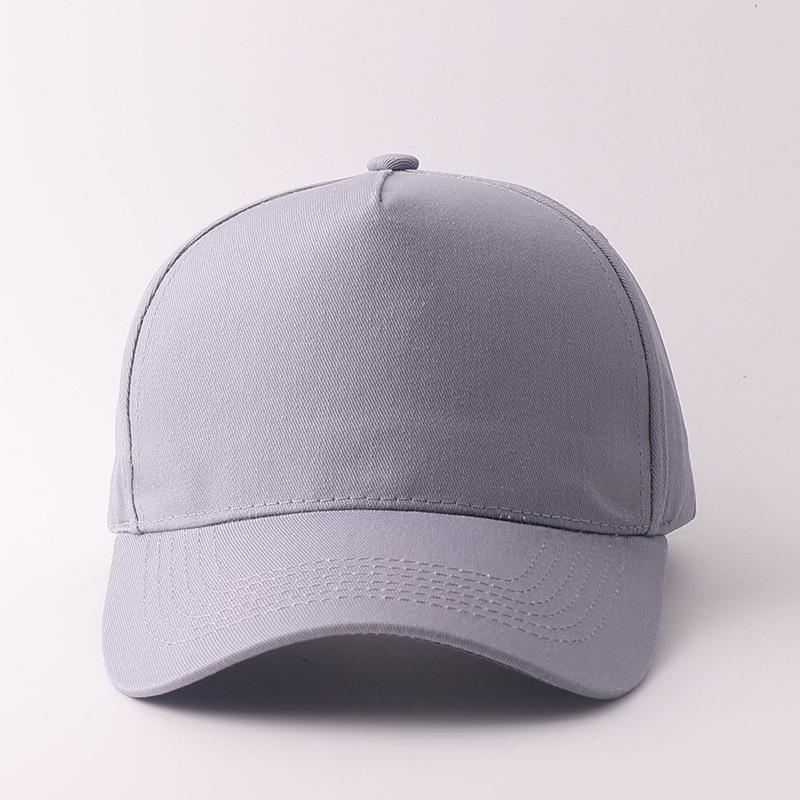 Promotional Peaked Cap Five-piece Light Board Embroidery Printing Solid Color Baseball Cap Outdoor Casual Hat