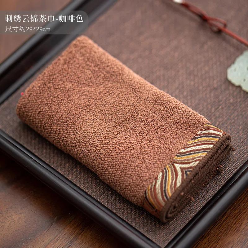 

Cotton And Linen Thickened Tea Towel Handmade Dish Towel Dishcloth Tea Napkins Tea Cloth Tableware Accessories Decoration Craft