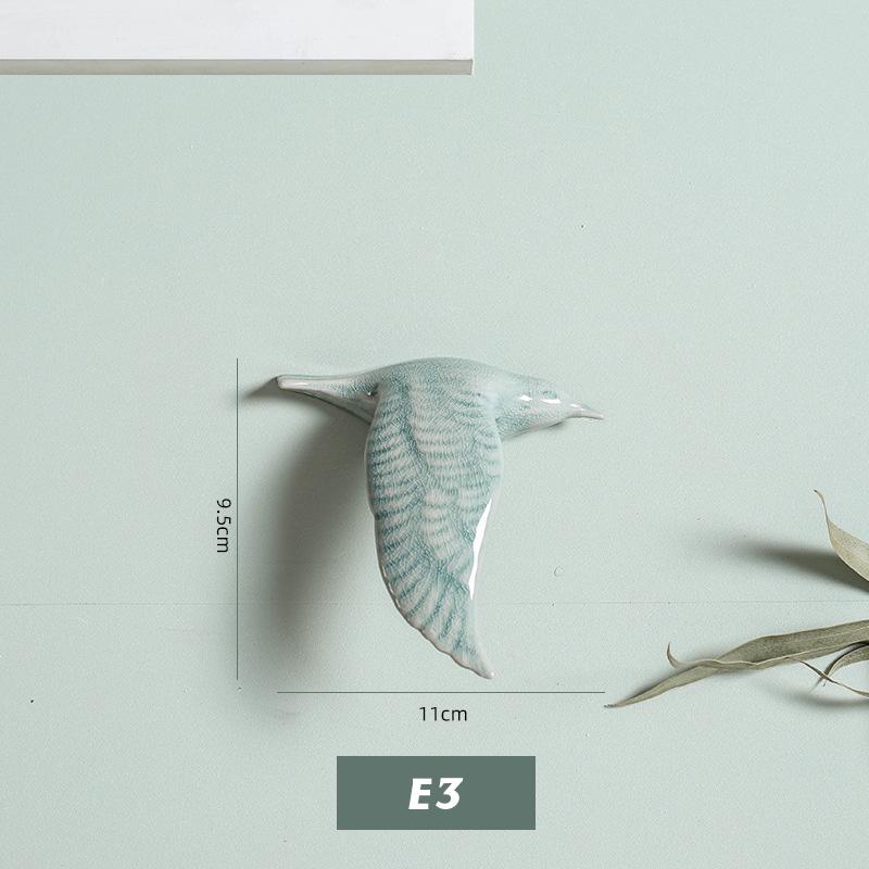 3D keramičtí ptáci závěsný přívěsek na stěnu domácí ozdoby dekorace pozadí TV řemesla závěsná dekorace obývacího pokoje ruční práce