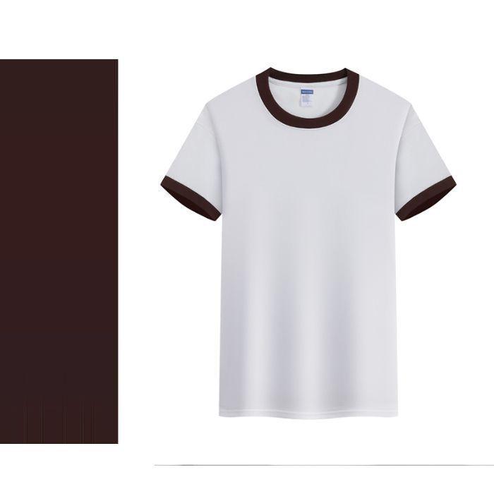 Summer Kids' Cotton Crew Neck Short Sleeve T-shirt with Custom Logo - Lightweight Solid Color Uniform Base Layer
