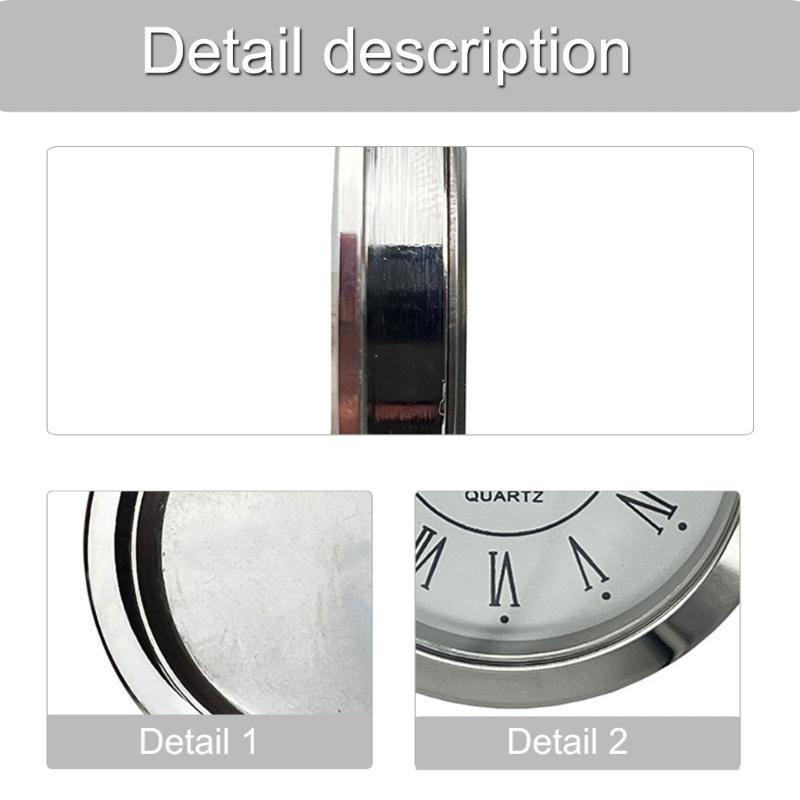 55MM Roman Silver Clock Head With Inlaid Craftsmanships Elegant Alloys For Home Office Store Decoration Corrosions Resistant