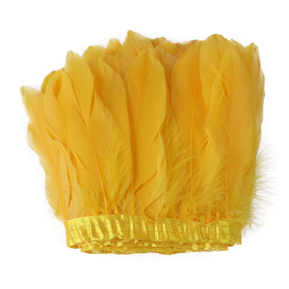 2M/5M/10M White Real Goose Feather Trims Width 15-20cm Goose Feather Ribbon Dyed Clothes Party DIY Craft Dress Sewing Accessory