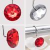 Shower Curtain Hooks, Decorative Rhinestones Acrylic Crystal Shower Rings Stainless Steel Rust Resistant Hooks Bathroom Bath Baby Room Bedroom Living