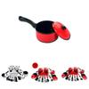 Colorful 12pcs Kitchen Cooking Play Set With Realistic Cookware For Kids Pretend Play