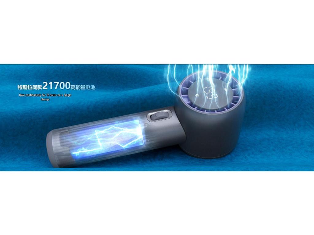 High-Speed Outdoor Handheld USB Fan: Portable, Rechargeable, Mini Hurricane Turbo.