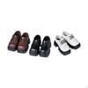 2Pcs 1/4 Scale Doll Shoes Action Figure Footwear Daily PVC Square Toe for Fancy Dress Toy