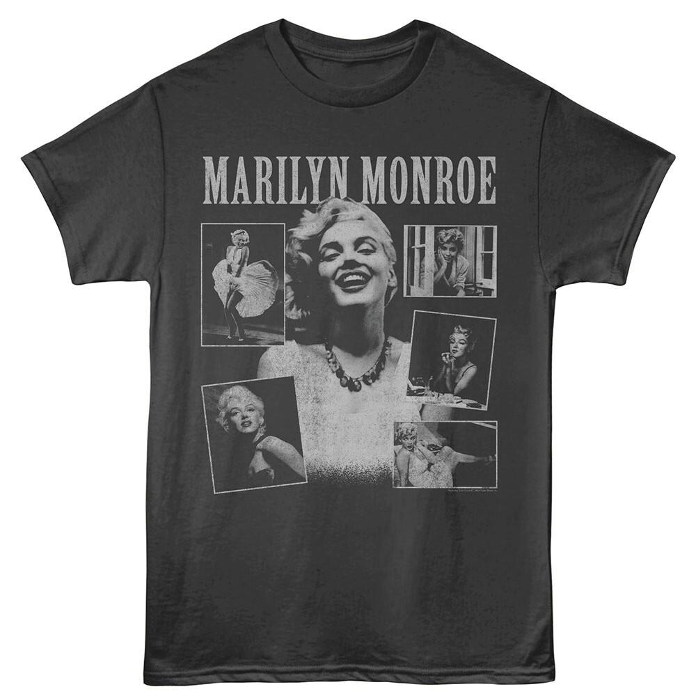 Marilyn Monroe Adult T-Shirt ICON COLLAGE New Licensed Smoke Cotton Merch Unisex T-Shirt S