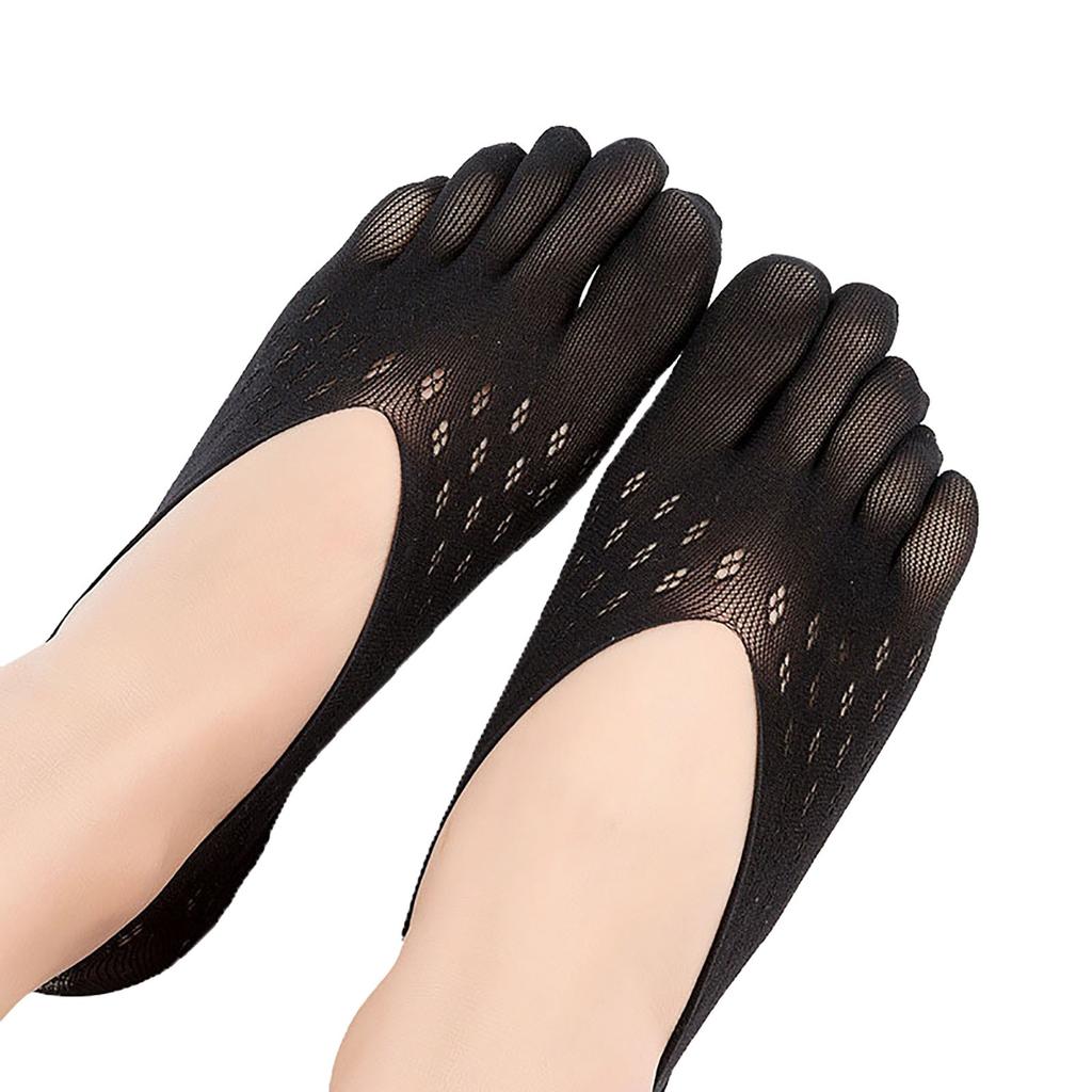 Calzini estivi da donna alla moda a taglio basso, non ultra sottili, a cinque dita
