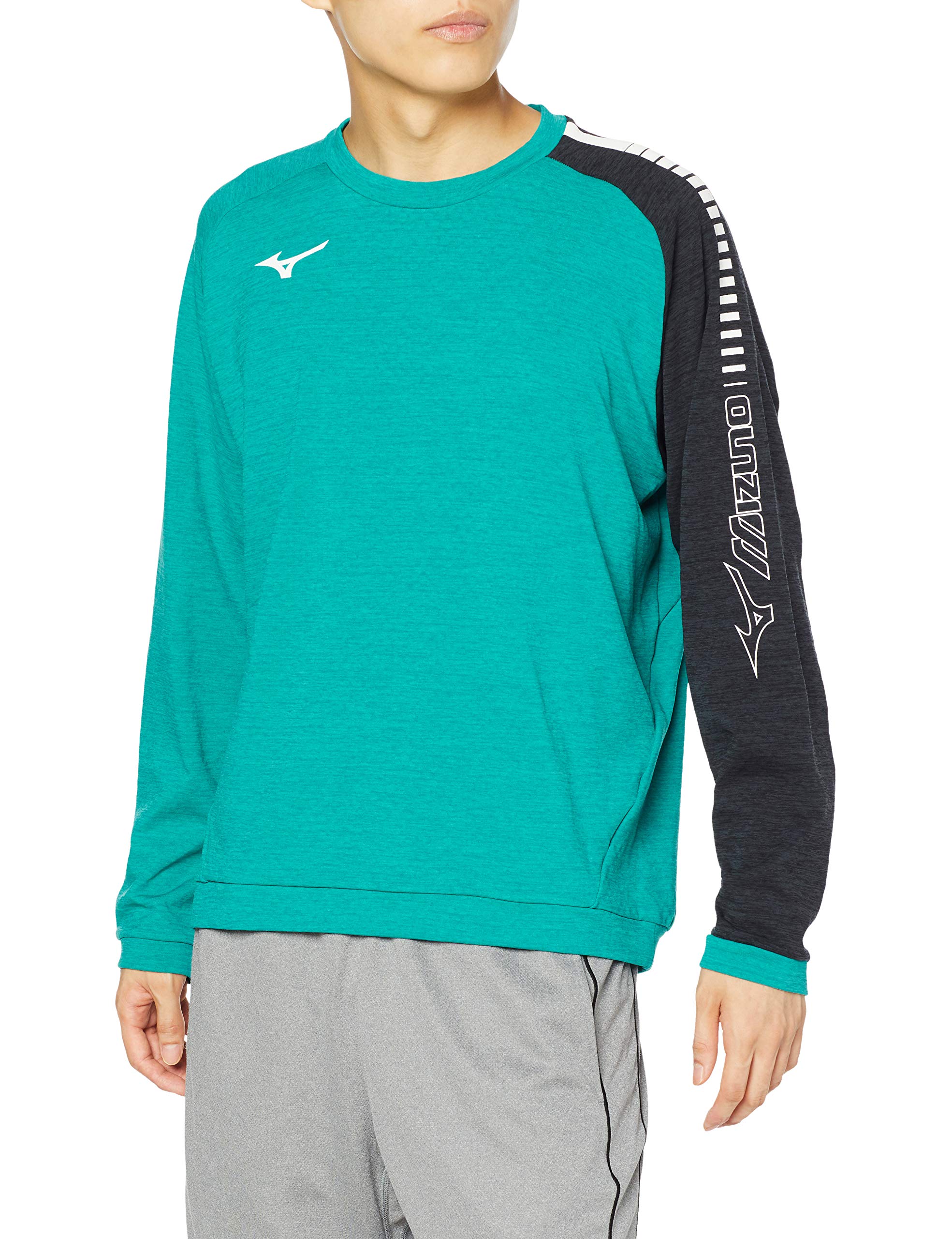 

Tennis Wear Stretch Fleece Shirt 62JC0504 Blue Green Japan S to Japanese size [Mizuno] (equivalent S)
