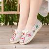New Style Cloth Shoes Women's Single Shoes Breathable Soft-soled Flat Shoes Mom Shoes