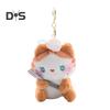 Plüsch Kätzchen Schlüsselanhänger Anhänger Cartoon Katze Form Schlüsselanhänger Charme Paar Tasche Rucksack Schultasche Zubehör