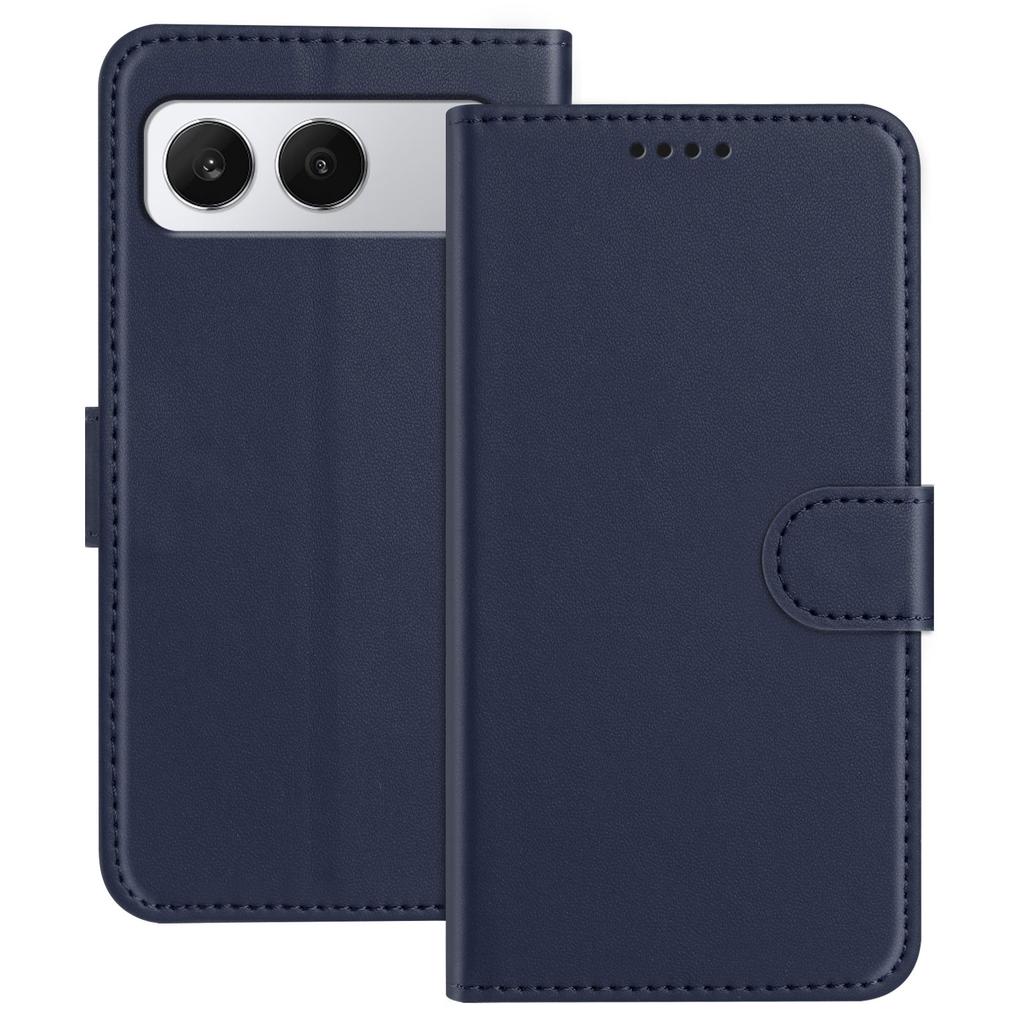 For OnePlus Nord 4 Leather Case Wallet Stand Solid Color Anti Drop Phone Cover