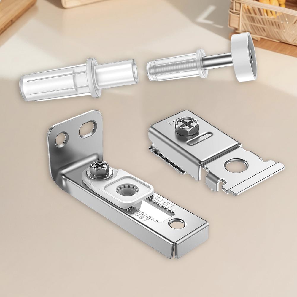 2Pcs Bifold Door Hardware Repair Kit Include Top & Bottom Bracket Sliding Barn Door Hardware Kit with Pivots Door Repair Parts