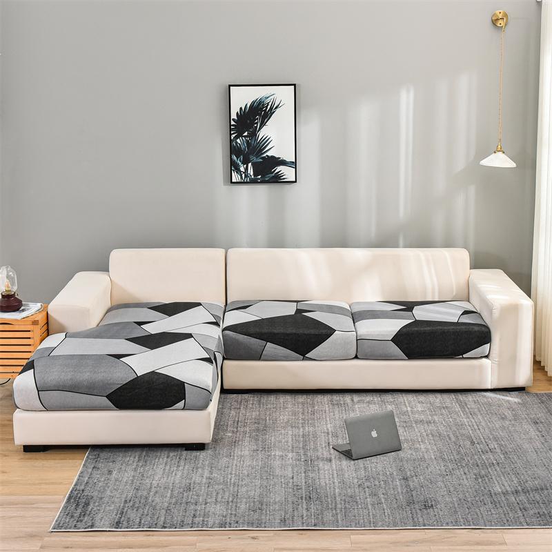 Stretch Floral Sofa Seat Cushion Cover Elastic Sofa Covers For Living Room Armchair Couch Cover L-Shape Sofa Cover Removable