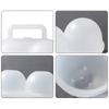 Eggs Tray Dispenser Case for Camping Picnics Travel Refrigerator Outdoor, Clear