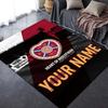 Custom Name Heart of Midlothian Carpet Rug for Living Room Bedroom Home Sofa Decoration,Kids play Non-slip Floor Mat