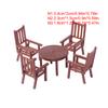 1 Set Of Mini Simulation Table And Chair Model Scene Toy Furniture Accessories
